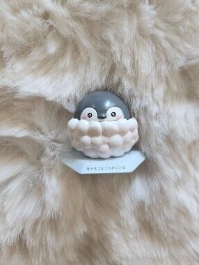 Cute baby penguin figure with bubbles